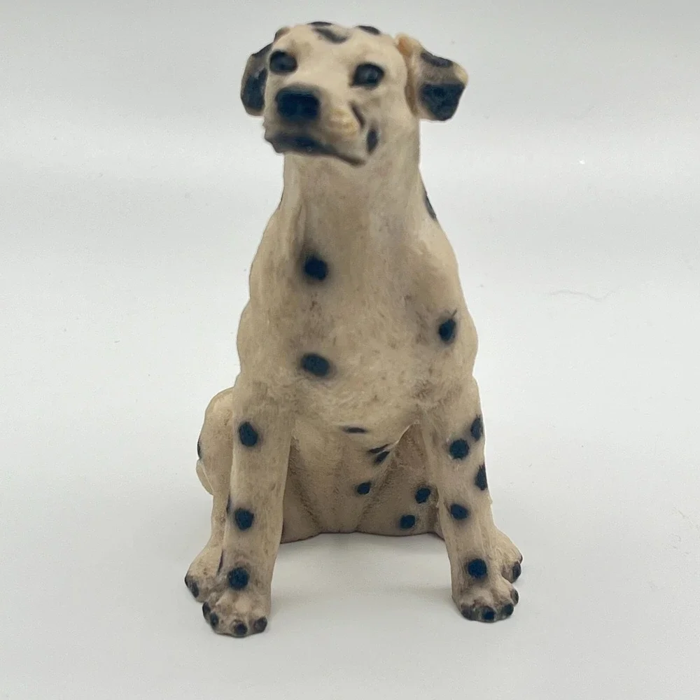 White Dalmatian Dog Resin Figurine 5